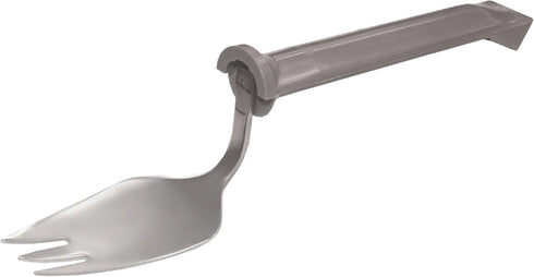Set 4, Rehabilitation Advantage Swivel Spork Utensil of Angled Eating Utensils with Rotating Head for Easy Gripping