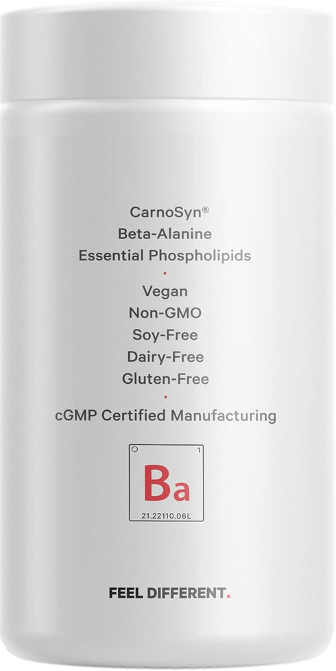 Codeage Liposomal Beta-Alanine Supplement, CarnoSyn Beta-Alanine, 180 Capsules, 2-Month Supply, Non-GMO