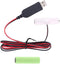 KHIOPNT 2M LR6 AA Battery Eliminator USB Power Supply Cable Replace 1-4pcs 1.5V