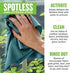 E-Cloth Window Cleaner Kit, Streak-Free Window and Glass Cleaning Cloth, Microfiber Towel Cleaning Kit, Green - 2 Pack
