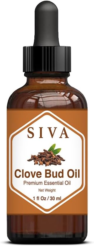 Siva Clove Bud Essential Oil - 1 Fl Oz - Natural Oil for Diffuser, Face, Skin Care, Aromatherapy, Massage