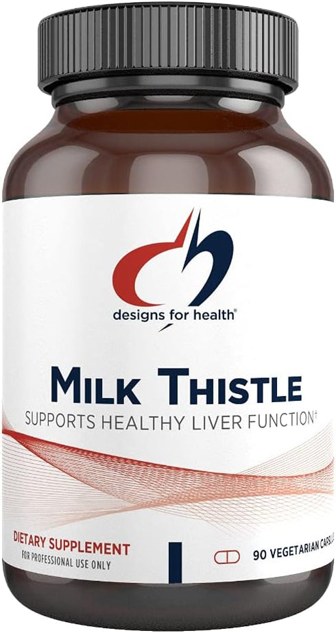 Designs for Health Milk Thistle Extract, 90 Capsules - 80% Silymarin for Liver and Detox Support