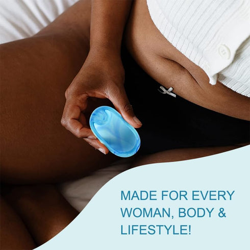 Mascoto Set, Pack 2 12-Hour Reusable Menstrual Disc of Soft Medical-Grade Silicone, Leak-Resistant Design, Easy Removal