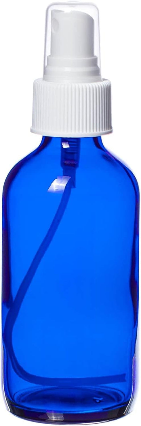 Lotus Light Pure Essential Oils in Blue Glass Bottle with Sprayer, 4 oz