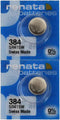 Renata 384 SR41SW Batteries, 1.55V Silver Oxide Watch Battery (2 Count)