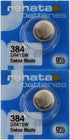 Renata 384 SR41SW Batteries, 1.55V Silver Oxide Watch Battery (2 Count)