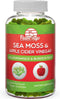Sea Moss Gummies with Apple Cider Vinegar, Bladderwrack & Burdock Root, Vegan Organic 70 Ct for Adults & Kids