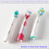 Electric Toothbrush Travel Case for Oral-B Toothbrushes, 4 Pcs Toothbrush Head Covers (Pink)
