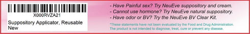 NeuEve (1/Pack) 3.5/8 Vaginal Applicator, Reusable Internal Diameter Fits Most Brands, Pills, Tablets, Capsules