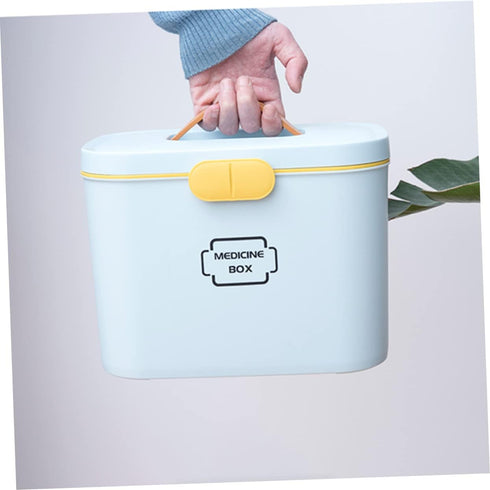 Portable First Aid Medicine Storage Organizer with Handle