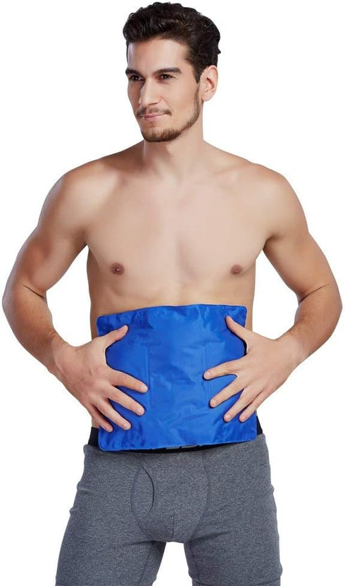 Koo-Care Large Flexible Gel Ice Pack & Neoprene Wrap with Elastic Straps for Hot Cold Therapy, Pain Relief for