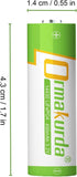 14430 Lifepo4 Solar Battery,14430 3.2v Rechargeable Batteries for Solar Lights, Tooth Brush, Shaver, Flashlight -4 Pack