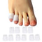 10 Pack Pinky Toe Sleeves Protectors - Small Toe Splints Covers in White, Protects from Rubbing and Pain