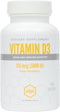 NBI High Potency Vitamin D3 125 mcg (5000 IU) Softgels with Rosemary Extract Antioxidants for Bone & Immunity Support