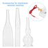 Nikou Vacuum Glass Tube - 3Pcs Glass Pipes Kit for Removal Face Cleanser Beauty Machine Accessories
