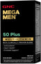 GNC Mega Men 50 Plus Multivitamin | Antioxidants for Heart Health, Prostate and Circulatory Support, 60 Count