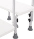 HOLMZCED 2 220 lbs Steel Step Stool with Adjustable Handle, Steps Medical Foot Stool Heavy Duty Holds Step Ladder