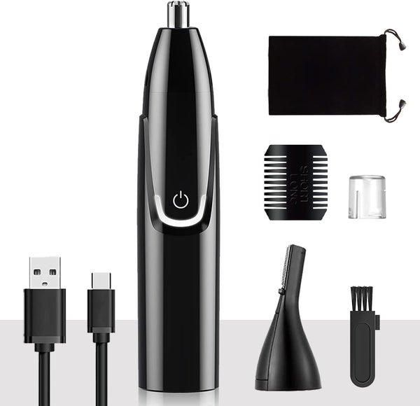 Nose and Ear Hair Trimmer Clipper, Professional Facial Hair Trimmer for Men and Women with Dual Edge Blade