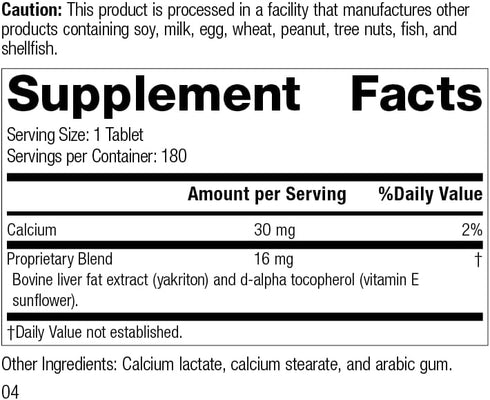 Standard Process Antronex - Whole Food Supplement for Immune System Support & Liver Health - 180 Tablets with Calcium