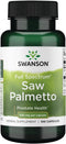 Saw Palmetto Herbal Supplement - Swanson Promoting Male Prostate Health Support, 540 mg, 100 Capsules