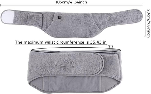 VAIKAXY 3-in-1 3-Temp Heating Waist Belt: Heating Pad for Back Comfort & Warmth + Portable Hand Warmer, USB Powered