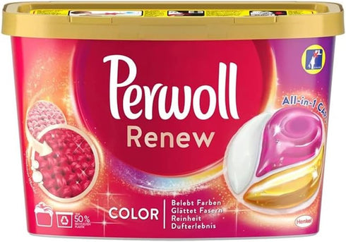 Perwoll Renew Color All-in-1 Laundry Detergent Caps (19 Count) 275.5g