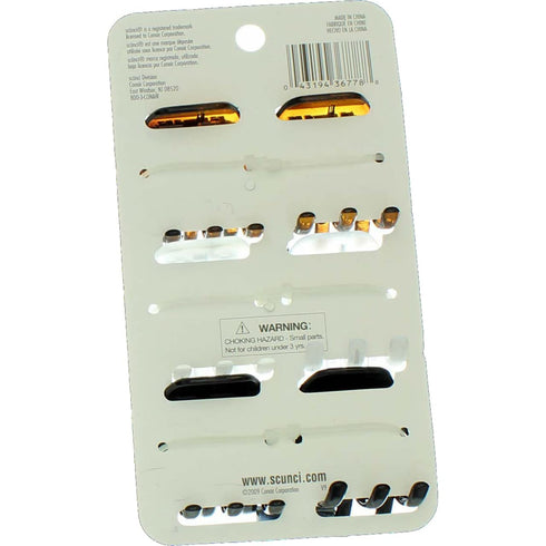 Scunci No-Slip Grip Mini Octopus Jaw Clips, 6 Count (Pack of 2)