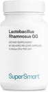 Supersmart Lactobacillus Rhamnosus GG 10 Billion CFU per Day, Digestive & Immune Support, Vaginal Flora Health, Non-GMO