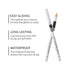 White Eyeliner Pencils for Professional Use, Soft, Waterproof, Long-Lasting Eyeshadow, Eye Brightener, Beauty Makeup