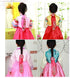 Korean DAENGGI Hanbok Traditional Hair Ornament for Girls, Embroidered Pink