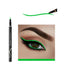 GLOGLOW Cat Eye Makeup Liquid Eyeliner Pen, Waterproof Neon Colorful Long-lasting Black Makeup Tools (Green)
