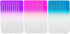 SIUSIO 30PK Professional Glass Nail Files, Czech Short Crystal Buffers for Natural Nails - Purple, Pink & Blue