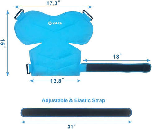 Shoulder Ice Pack Rotator Cuff Cold Therapy Wraps, Reusable Gel Pack for Pain Relief, Hot Cold Compress for Injuries
