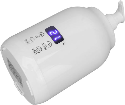 Lotion Warmer Dispenser Heated, Massage Oil Heater, LED Display Touch Control Temperature Adjust Essential Oil Bottle