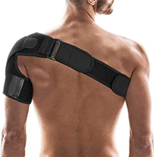 Copper Joe Compression Shoulder Brace - Adjustable Rotator Cuff Support for Shoulder Pain Relief
