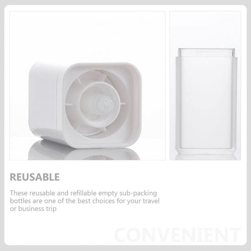 minkissy 3pcs Empty Airless Lotion Cream Pump Plastic Container - 30ml Refillable Cosmetic Bottle Dispenser