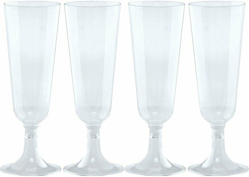 Nicole Fantini 20 Count 5-Ounce (40) Heavyweight Plastic Champagne Flute