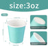 100 Pack Disposable 3 oz Paper Cups, Small Snack Mouthwash Cups for Water, Juice, Candy - Ideal for Party, Bathroom,