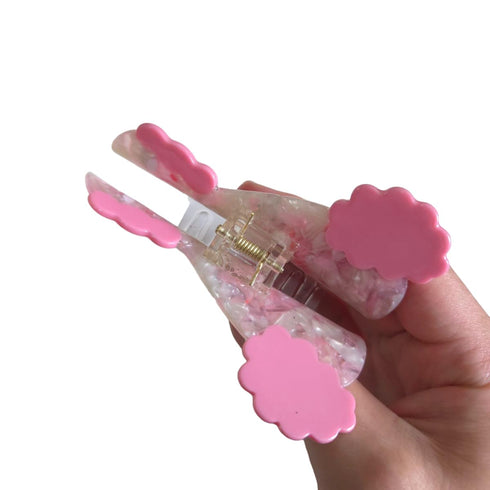 Pink Acetate Dog Hair Clip: Claw Clip for Women, Hair Accessories S2