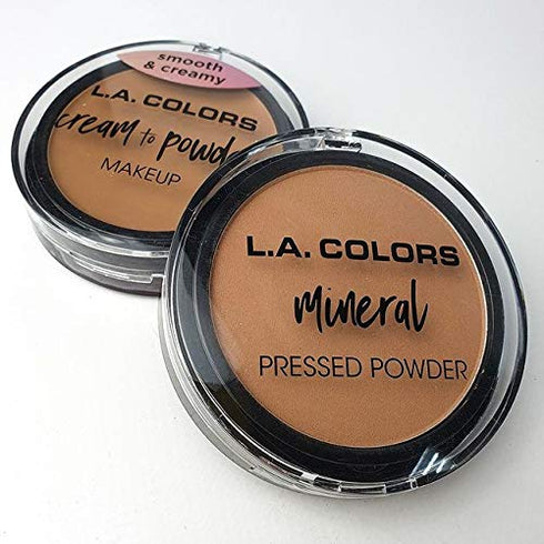 L.A. COLORS Mineral Pressed Powder, Soft Honey CMP374