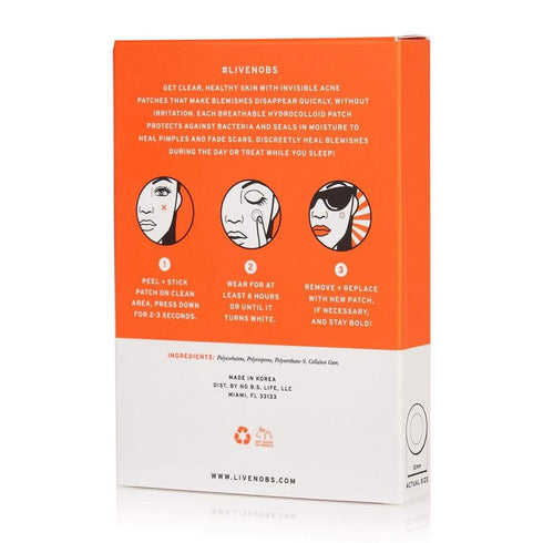 Healing Acne Patches No BS - Hydrocolloid Acne Spot Treatment to Prevent Scars, Invisible on All Skin Tones (36ct)