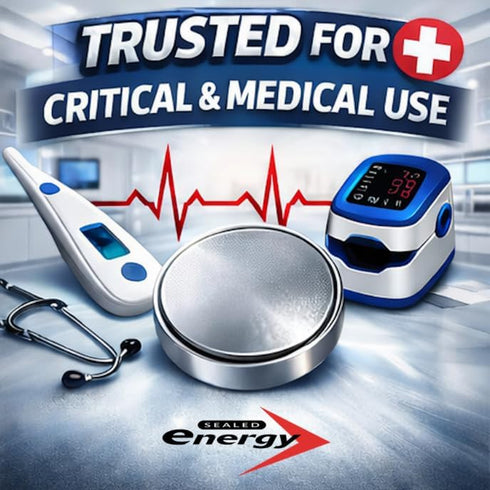 Sealed Energy CR2025 3V, Pack 5 Lithium Battery, of - USA