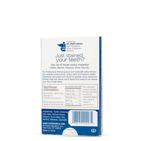 Supersmile Professional Whitening Gum, 12 Count