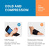 NatraCure Ice Pack for Injuries, Small Reusable Wrist Wraps for Pain Relief, Gel Ice Pack with 14" Strap