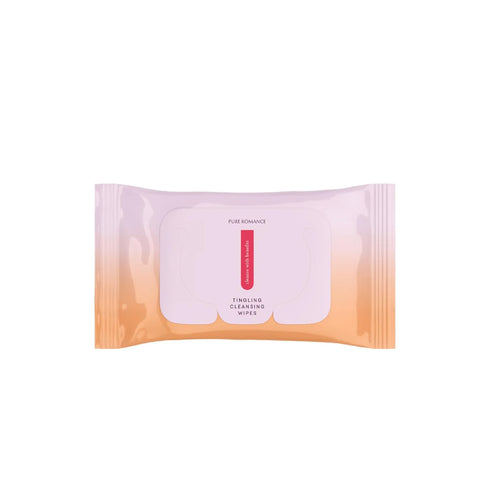 Pure Romance Cleanse With Benefits | Tingling Intimate Wipes