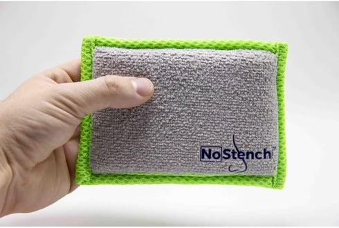 Reusable Sponges for Dishes, 4 Pack Odor Resistant Non-Scratch Microfiber Mesh and Terry Cloth Dishwashing Sponges for