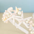Unicra Silver Starfish Headband, Silver Pearl Bridal Hair Band for Beach Wedding Accessories