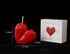 T-shin Candle,60G Love Heart Scented Handmade Aesthetic Carved Soy Wax Aroma Decorative Art Candle for Table Photo Prop