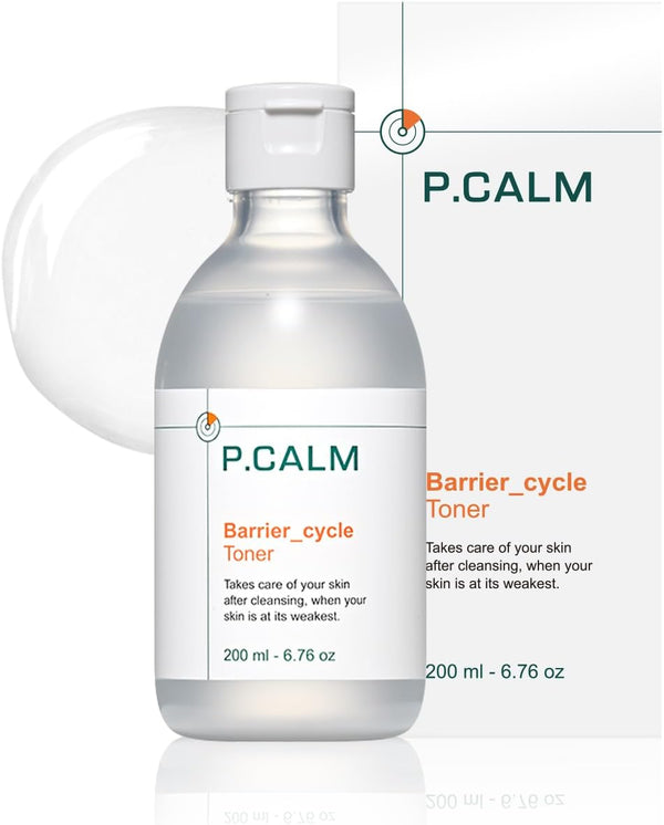 P.CALM Barrier Cycle Toner 200ml | Vegan Alcohol-Free Toner for Sensitive Skin | Korean Skincare