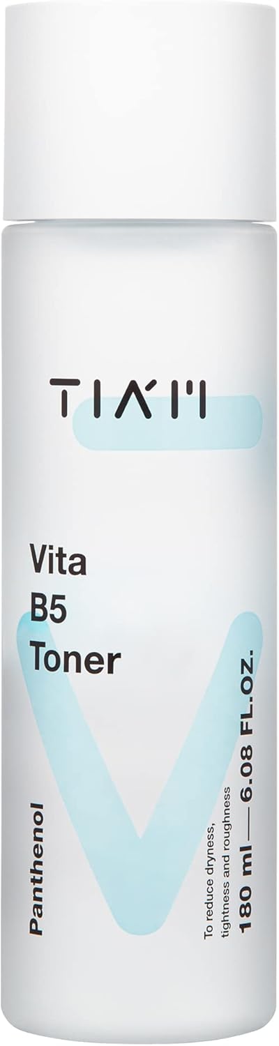 TIA'M Vita B5 Toner, Deep Hydrating Low pH Toner for Dry Sensitive Skin, 6.1 fl oz, Alcohol Free, Fragrance Free